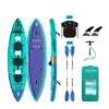 Aquatone Blast 13.6 Aufblasbares 3 Personen Kajak Set Luftboot -Aqua Marina Shop aquatone blast 136 aufblasbares 3 personen kajak set luftboot