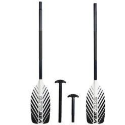 Aqua Marina Shop 31 ExtaSea Alu Paddelkombination Doppelpaddel Stechpaddel Black And White