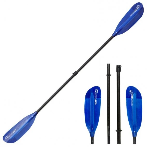 ExtaSea Pro Tour Carbon Vario Doppelpaddel | 220-240cm | 4-teilig | Dark Blue 3 ExtaSea Pro Tour Carbon Vario Doppelpaddel | 220-240cm | 4-teilig | Dark Blue