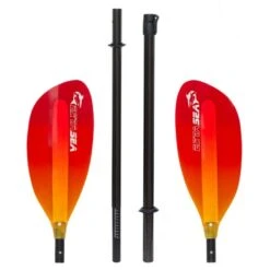 ExtaSea Pro-XL Carbon Vario Doppelpaddel | 220-240cm | 4-teilig | Red-yellow -Aqua Marina Shop extasea pro xl carbon vario doppelpaddel 220 240cm 4 teilig red yellow 1