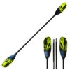 ExtaSea Tour Vario Fiberglas Doppelpaddel | 220-240cm | 4-teilig | Schwarz-lime -Aqua Marina Shop extasea tour vario fiberglas doppelpaddel 220 240cm 4 teilig schwarz lime